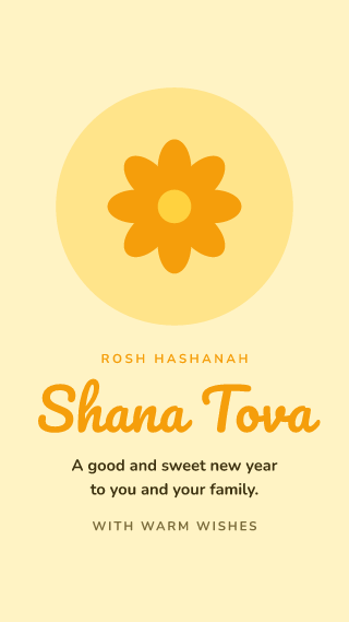 Rosh Hashanah: holiday template