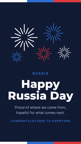 Russia: Russia Day: holiday template