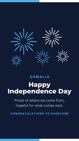 Somalia: Independence Day: holiday template