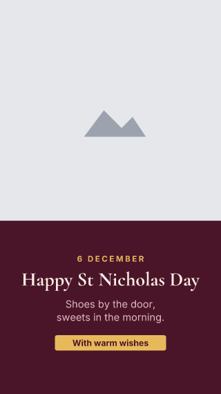 St Nicholas Day, with your photo: holiday template