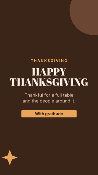 Thanksgiving, big words: holiday template