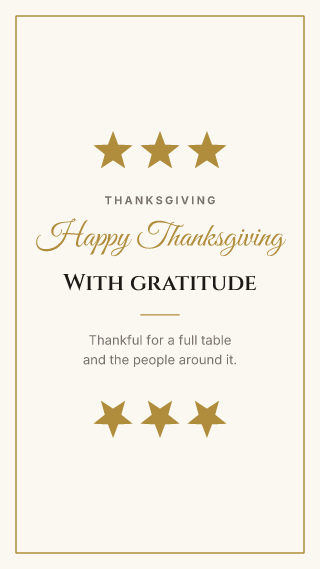 Thanksgiving, classic frame: holiday template