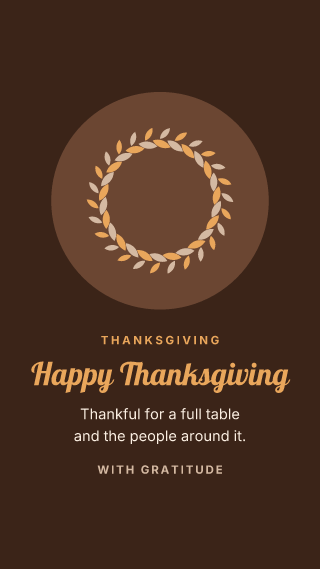 Thanksgiving: holiday template