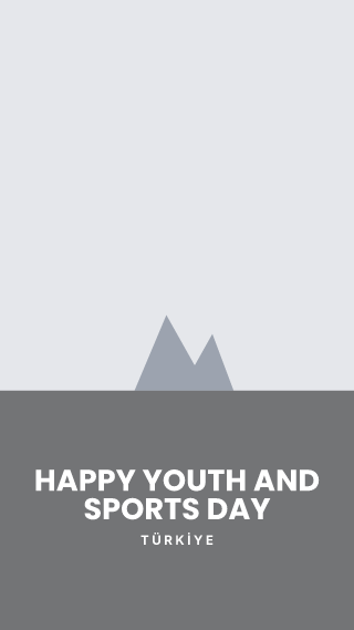 Türkiye: Youth and Sports Day: holiday template