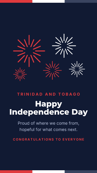 Trinidad and Tobago: Independence Day: holiday template