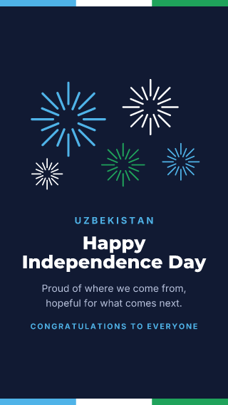 Uzbekistan: Independence Day: holiday template