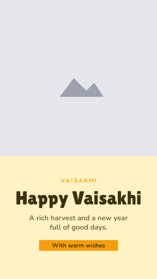 Vaisakhi, with your photo: holiday template