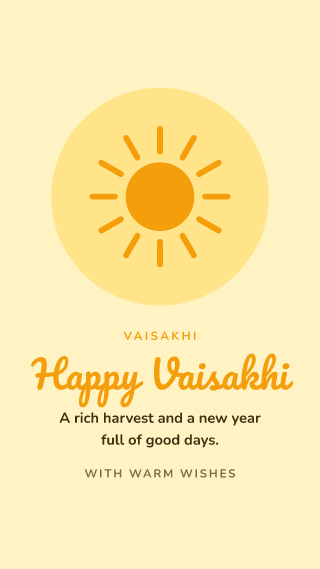 Vaisakhi: holiday template