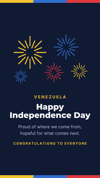 Venezuela: Independence Day: holiday template