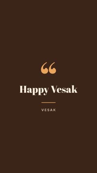 Vesak, big words: holiday template