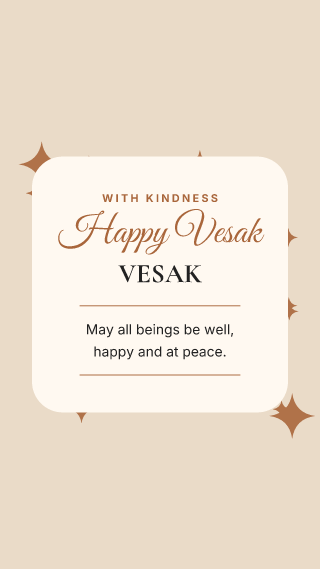 Vesak, card: holiday template