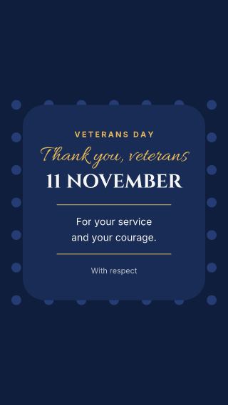 Veterans Day, card: holiday template