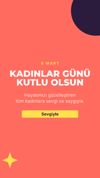 International Women's Day (Turkish): Women's Day template