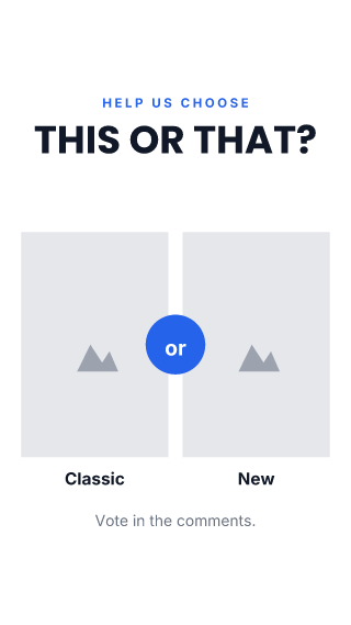 This or that: story template