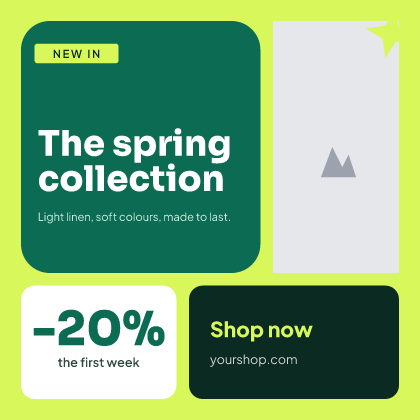 Spring collection post: post template