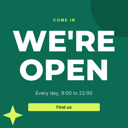 We're open post: post template