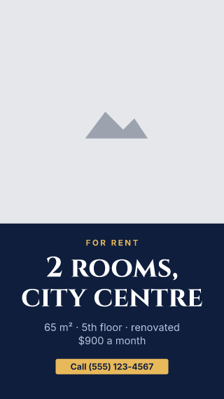 For rent: story template