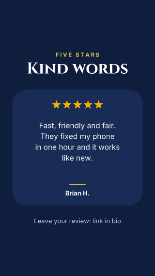 5 star review: story template