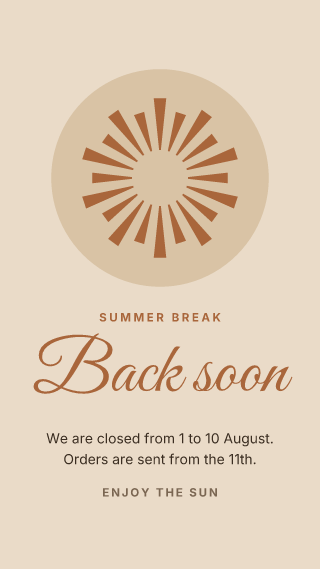 Back soon: story template