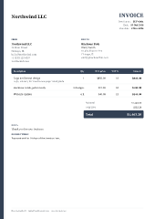 Consultant: invoice template