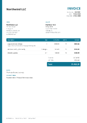 Clinic: invoice template
