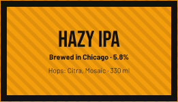 Craft beer: label template