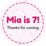 Party favor: label template