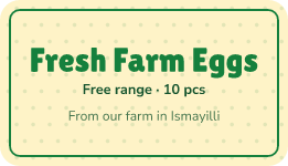 Farm eggs: label template
