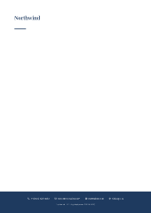 Footer band: letterhead template