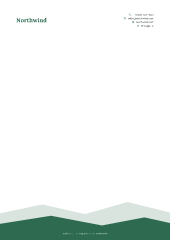 Landscape: letterhead template