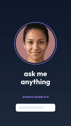 Ask me anything: photo template