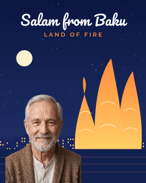 Salam from Baku: photo template
