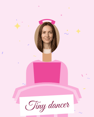 Tiny dancer: photo template