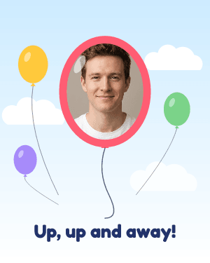 Up, up and away: photo template