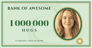 Bank of Awesome note: photo template