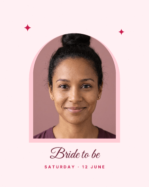 Bride to be: photo template