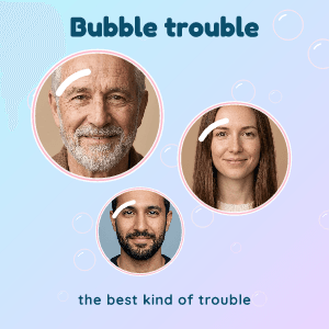 Bubble trouble: photo template