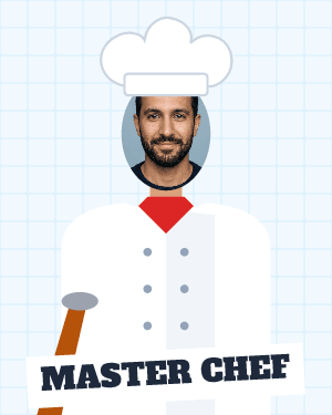 Master chef: photo template