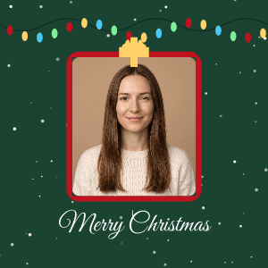 Merry Christmas: photo template