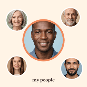 Circle cluster: photo template