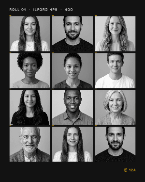 Contact sheet: photo template