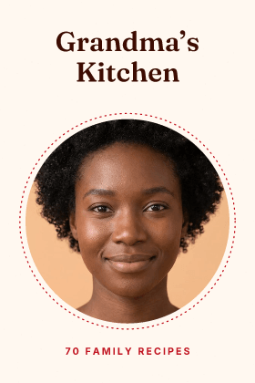 Cookbook cover: photo template