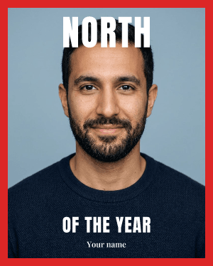 News magazine: photo template
