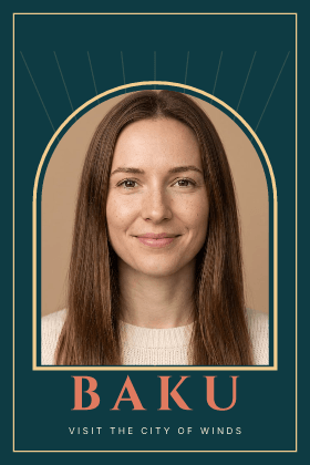 Art deco travel: photo template