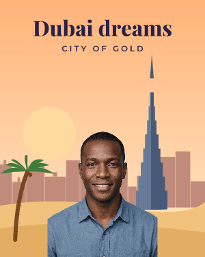 Dubai dreams: photo template