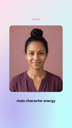 Soft gradient: photo template