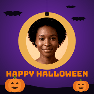Spooky season: photo template