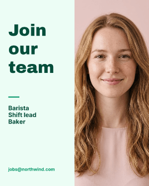 Join our team: photo template