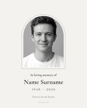 In loving memory: photo template