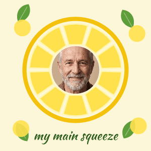 Main squeeze: photo template